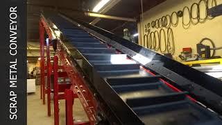 Magnetic Scrap Metal Incline Conveyor - from Royal Conveyor Solutions