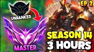 How to ACTUALLY Climb to Masters in 3 Hours with Hecarim Jungle Season 14 - Episode 2