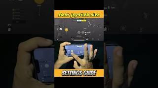 Best joystick size for PUBG Mobile bgmi / Best joystick size for jiggle movement #pubgmobile #bgmi