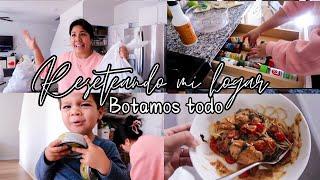 MI VIDA EN USA | reseteando mi alacena , botamos todo ! Receta pollo a la toscana