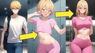 My GF's Leggings Turned Me Into Girl in a Gym! | TG TF Voiceover Comic Dub Crossdressing Stories