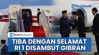 Detik-detik Prabowo Tiba di Indonesia seusai Lawatan ke China-UEA, Langsung Tepuk Tangan Gibran