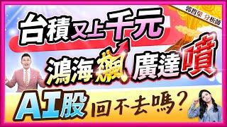 【台積又上千元 鴻海飆、廣達噴 AI股回不去嗎? 】2024.09.25(字幕版)