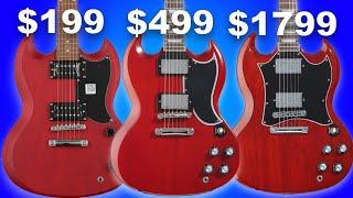 Comparing 3 SG Guitars