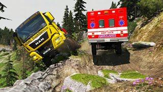 Trucks vs Potholes #1 - BeamNG.Drive | Car Nation