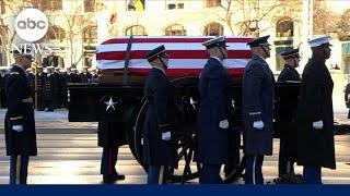 Motorcade makes emotional stop at Navy Memorial