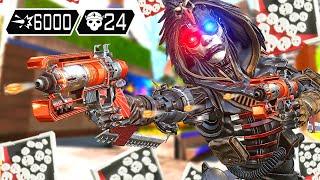 SOLO ASH 24 KILLS & 6000 DAMAGE IN EPIC GAME (Apex Legends Gameplay)