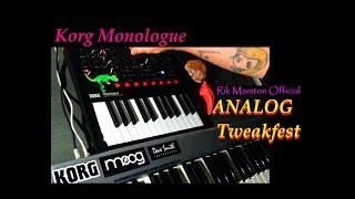 Korg Monologue Analog Tweakfest VCO Monophonic Synthesizer Rik Marston