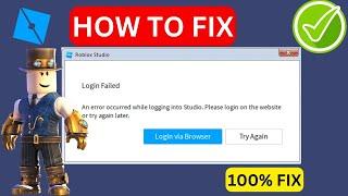 Fix "An Error Occurred While Starting Roblox Studio" | Windows 7/8/10/11 (2024)