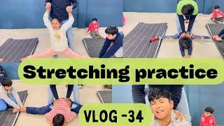 Hard stretching Practice || Students Crying || Gymnastics Class|| Vlog -34