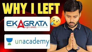 Real Reason behind quitting Ekagrata and #Unacademy || CA Mohit Patidar