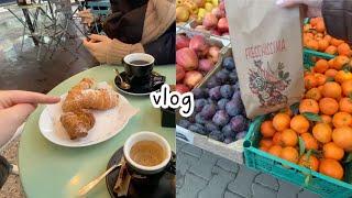 vlog in Italian: colazione fuori, spesa al mercato, quotidianità (sub)