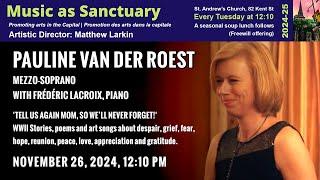 Pauline van der Roest | ‘Tell us again mom, so we’ll never forget!‘ | November 26, 2024 (MAS)