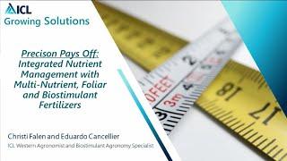 WEBINAR: Precision Pays Off—Integrated Nutrient Management