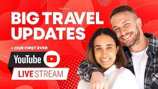 BIG TRAVEL NEWS on our first ever live ️