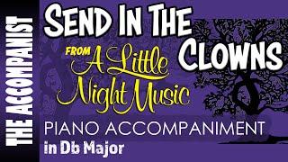 Send In The Clowns (A Little Night Music) | Piano Accompaniment in Db [Karaoke lyrics onscreen]