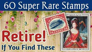 Super Rare Stamps - Big Fortune  If You Have These | 60 Most Expensive Stamps Ever Sold