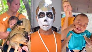 【Pop Dad】 Yoshipapa's funny video#66/family#monkey 