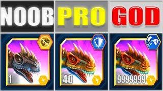 NOOB vs PRO vs GOD - METRIAPHODON 999 | JURASSIC WORLD THE GAME