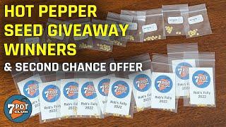 Holiday Seed Giveaway Winners and Second Chance Offer