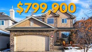 Inside a $799,900 ESTATE Home in Calgary's Tuscany!  Property Tour 2022