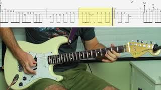 Deep Purple - Smoke on the Water Original guitar solo lesson