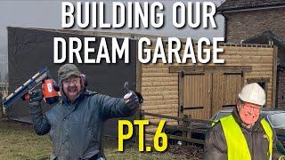 BUILDING OUR DREAM GARAGE | DRAINAGE AND WALLS | PT.6