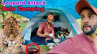 Leopard Attack | Solo Camping In Kashmir Forest | Making Pan Cakes