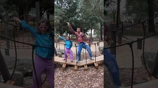 Wait for it… Zara chose the shoes. #koolandthegang #80smusic #dad #daughter #duo #funnyshorts