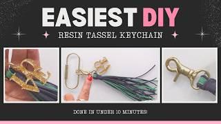 EASIEST DIY TASSEL KEYCHAIN | Beginner Friendly