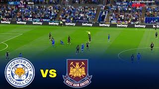 LEICESTER vs. WEST HAM | Premier League 24/25 - Full Match - ALL GOALS | Realistic Gameplay