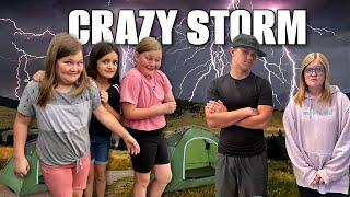 SCARY Lightning STORM While CAMPiNG!