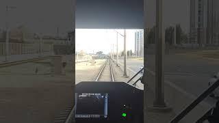 Front POV of Train Arriving at Dalhousie Station #train #calgary #calgarytransit #ctrain #lrt