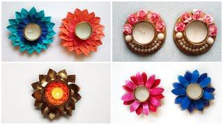 4 Diya Decoration Ideas / easy Diya Decoration 2024 / How to Decorate Diya / Diwali diya Decoration