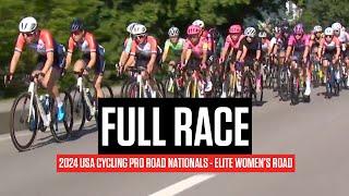 FULL RACE:  USA Cycling Pro Road Nationals 2024 Elite Women's Road Race