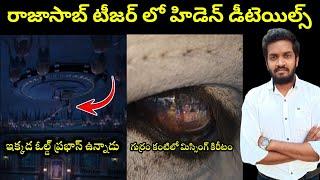 Hidden Details In Rajasaab Teaser