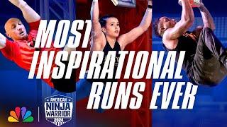 Top 16 Most Inspiring, Unbelievable Runs of Ninjas Beating the Odds | American Ninja Warrior | NBC