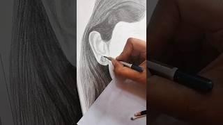 Realistic ear drawing#youtubeshorts #artbyjyoti0 #artbyjyoti0 #portrait #commissionwork