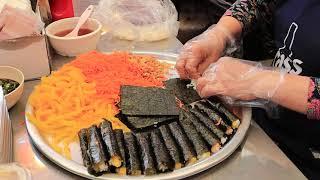 Korean Popural Snack Spicy Rice Cake, Mayak Mini Gimbap(Drug Kimbap) - Korean Street Food