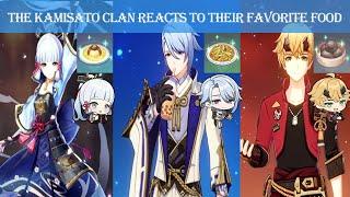 THE KAMISATO CLAN reacts to their FAVORITE/LEAST FAVORITE FOOD