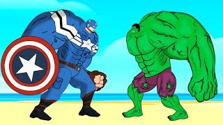 Evolution of HULK Vs Evolution of CAPTAIN AMERICA : Who Is The King Of Super Heroes ?