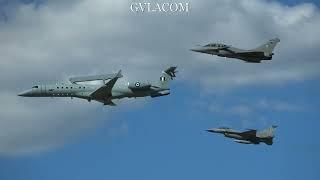 Hellenic Air Force Embraer EMB-145 Erieye F-16 and Rafale at Athens Flying Week 2024