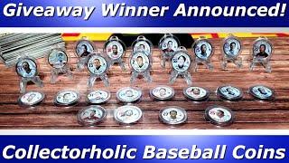 Baseball Coin Giveaway Winner!  Paying it forward from Collectorholic