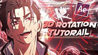 3D Rotation Tutorial | After Effects Tutorial AMV