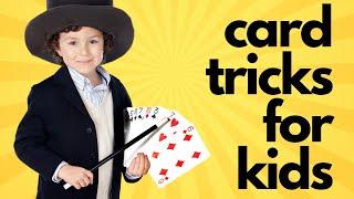 KID CARD TRICKS! Easy Magic Card Tricks for Kids and Beginners #easymagictricks #kidmagictricks