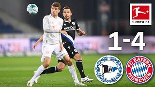 Müller & Lewandowski Score Both Two Goals | Arminia Bielefeld - FC Bayern München | 1-4 | Highlights