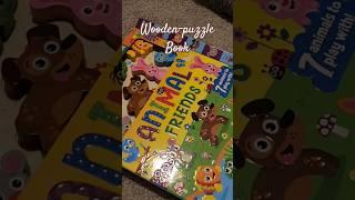 Wooden Puzzle Book for Toddlers at Costco #Toddlerbook #woodenpuzzle #giftkids