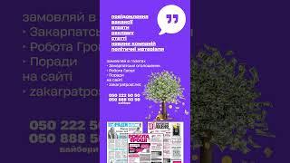 замовляй: сайт zakarpatpost.net + газети: реклама, статті, новини компаній, політики: 050 888 50 50