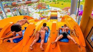 Waterslides at Aquapark Nessebar in Bulgaria