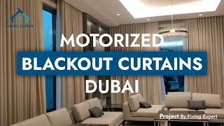 Motorized Curtain Track with Remote Control | Project by Fixingexpert.ae